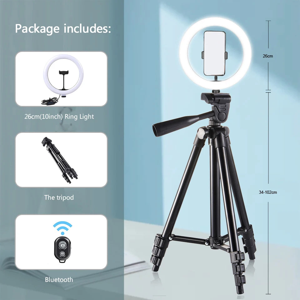 LED Ring Light With Tripod Stand