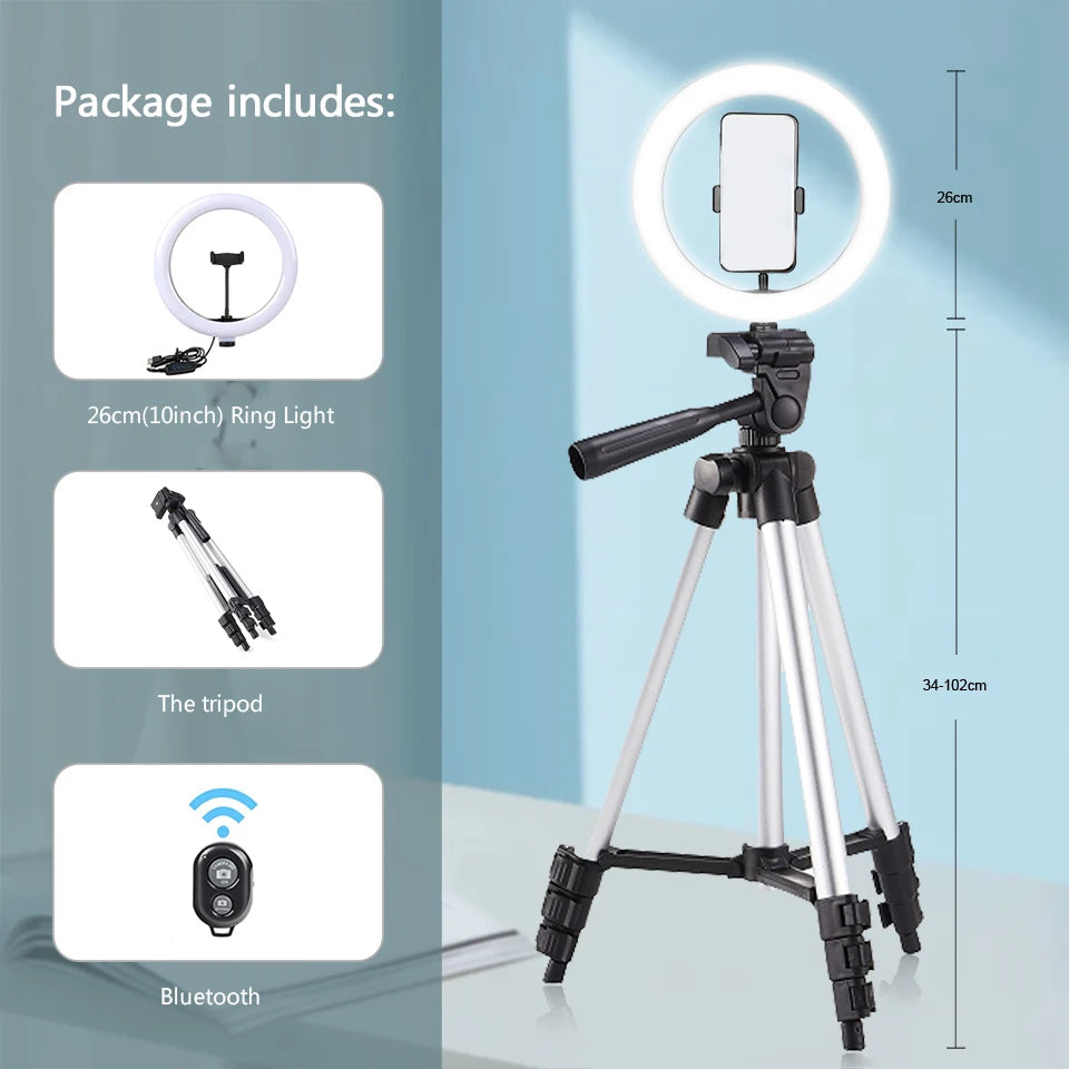 LED Ring Light With Tripod Stand